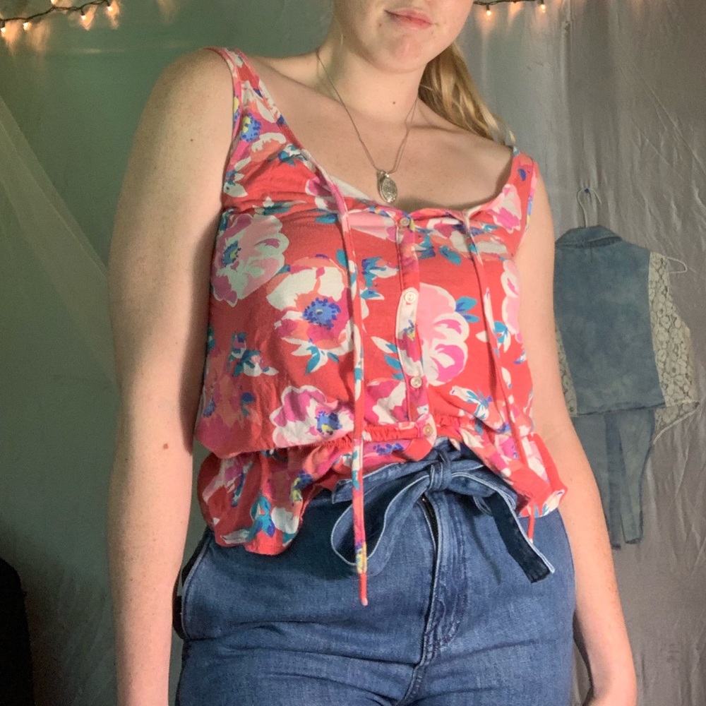 Pastel Floral A&E Tank